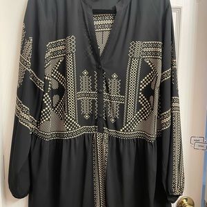 ALFANI Geometric Print Blouse. Size 20W NWT